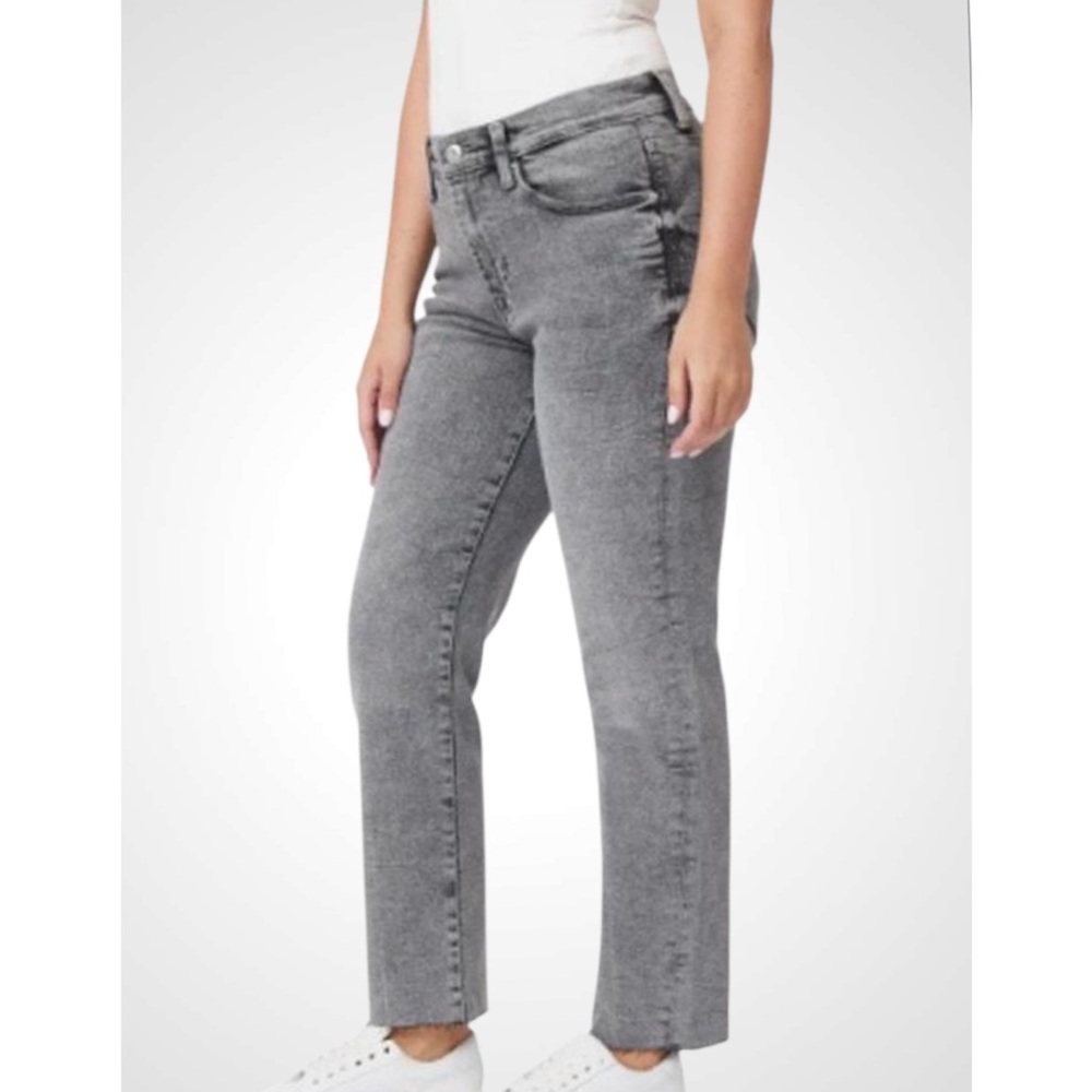 Kensie The Allie High Rise Slim Straight-Leg Jeans in Gray Wash 4/27